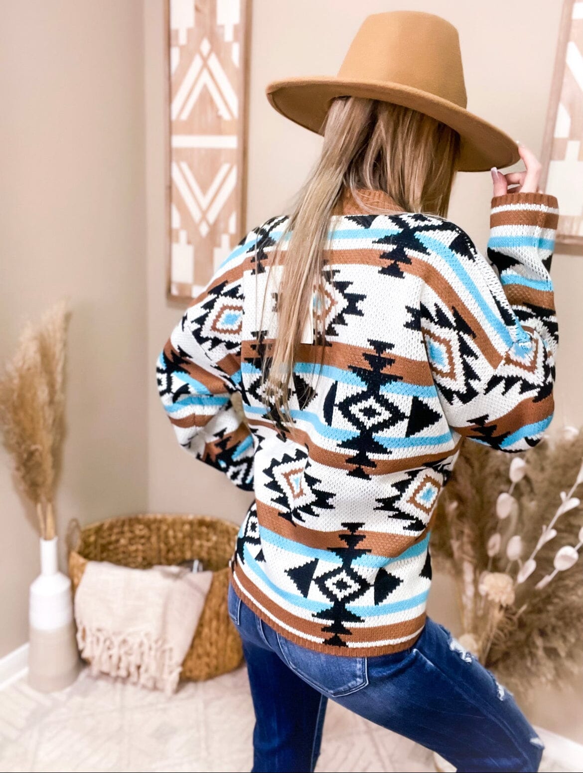 The Best Aztec sweater - Rustic Rodeo Boutique